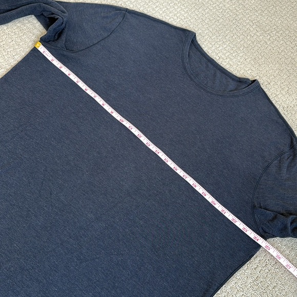 Lululemon 5 Year Basic Long Sleeve Heathered Nautical Navy - Picture 8 of 9
